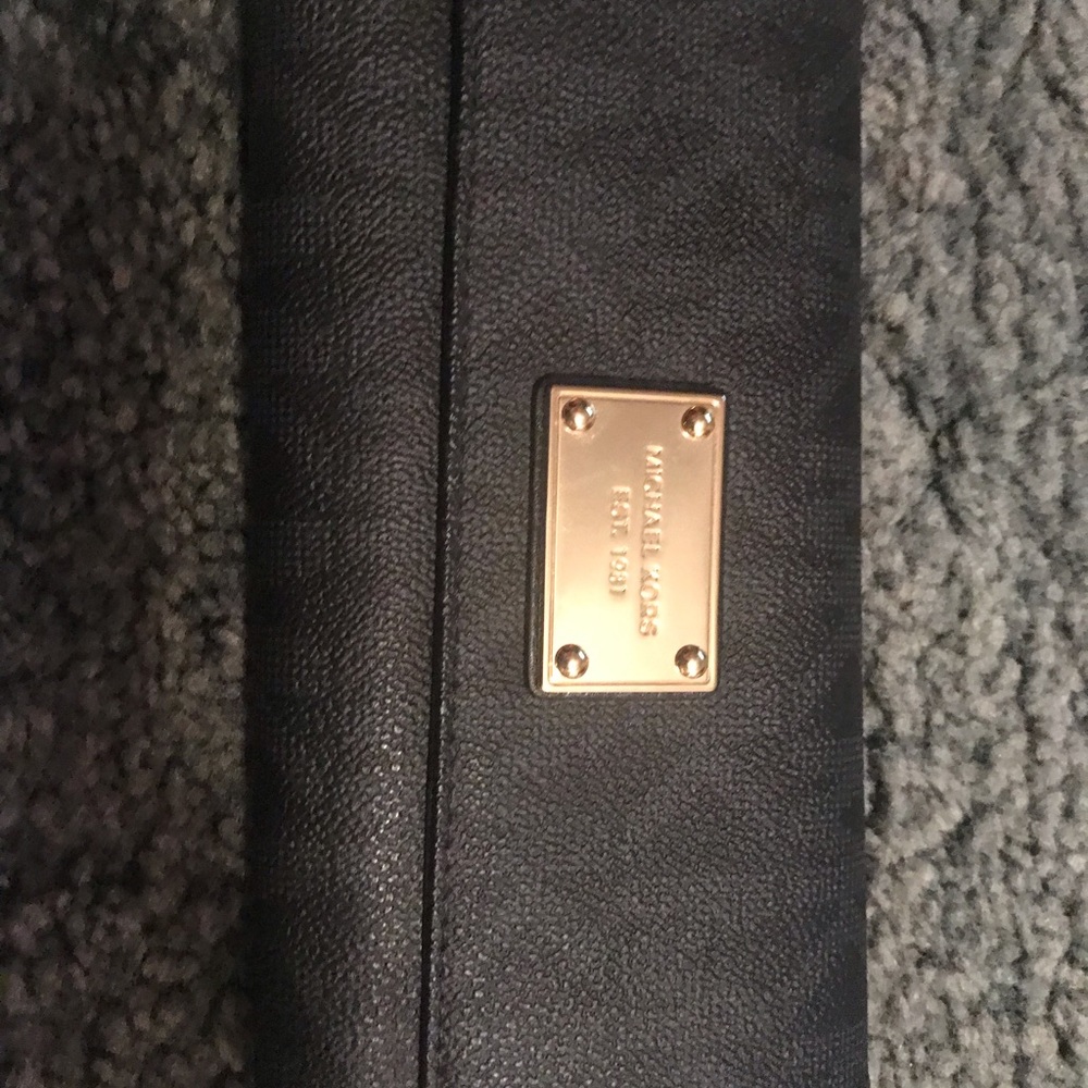 Michael Kors black wallet with checkbook